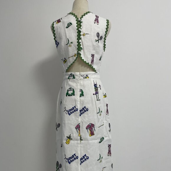NWOT !Alemais play embroidered midi dress - Picture 12 of 14